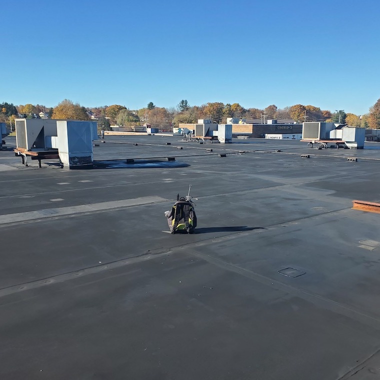 New rubber roof coating